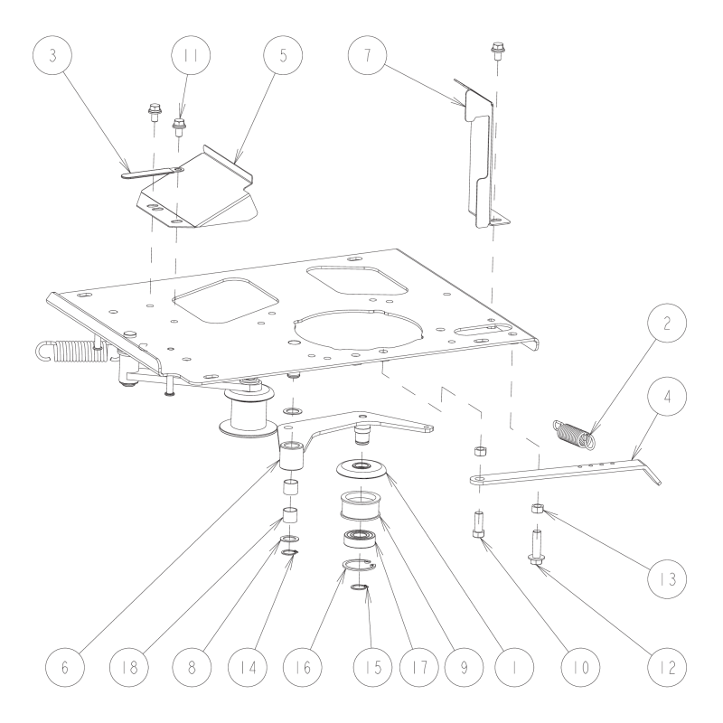 CMP Drive Tension Arm (RM83G) O0316-40100 ORIGINAL OREC