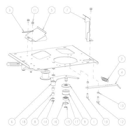 CMP Drive Tension Arm (RM83G) O0316-40100 ORIGINAL OREC | NewgardenParts.com
