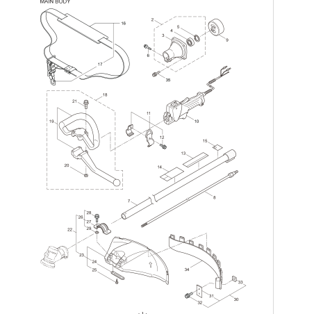 Conjunto de manija de bucle KR231955 ORIGINAL K-JAPAN | NewgardenParts.com