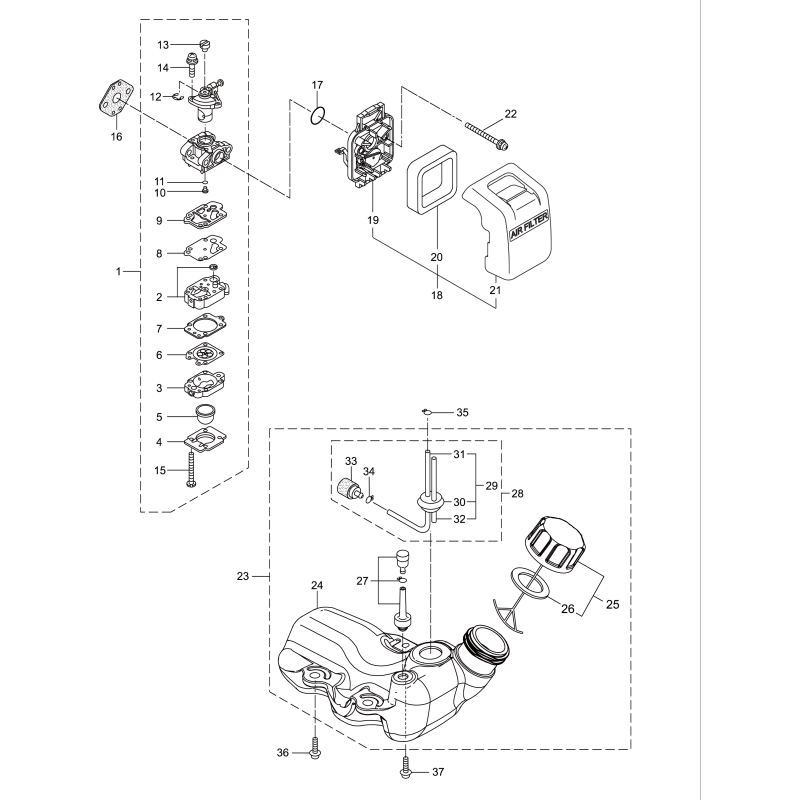 Complete fuel tank KR276310 ORIGINAL K-JAPAN