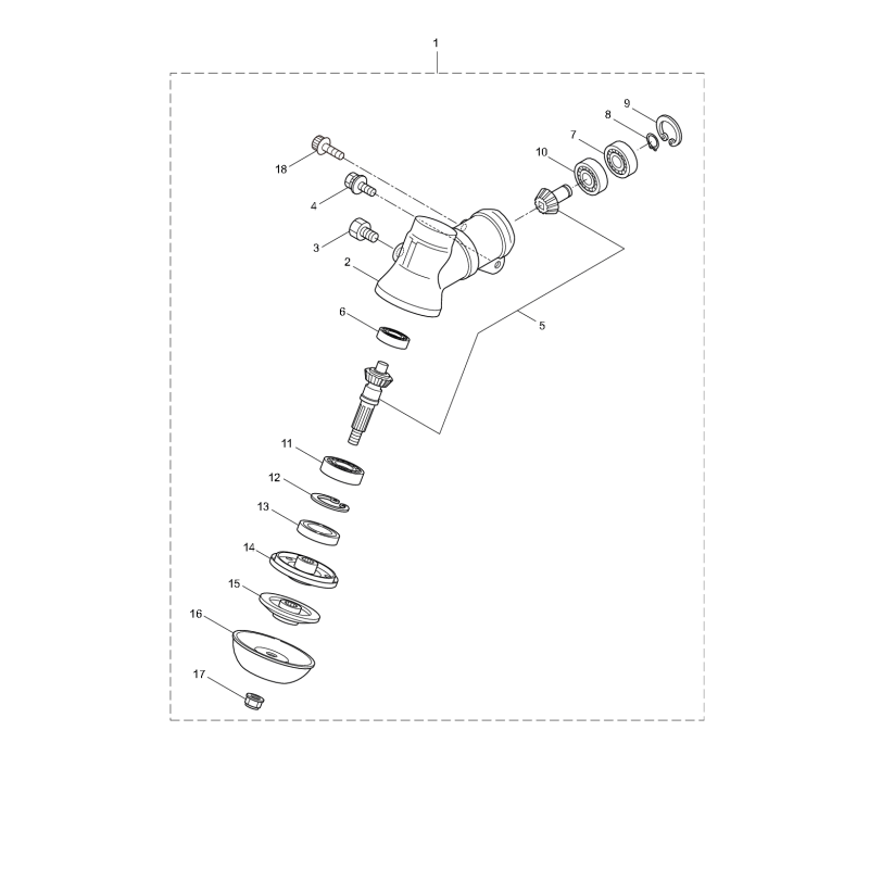GearcaseAss'y KR234837 ORIGINALE K-JAPAN