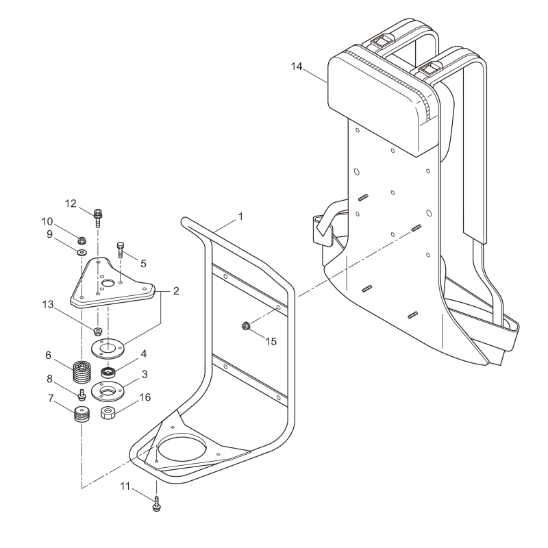 Original K-JAPAN KR231947 spring holder