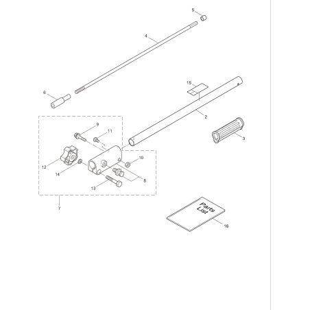 Poignée de manche KR215532 ORIGINALE K-JAPAN | NewgardenParts.com