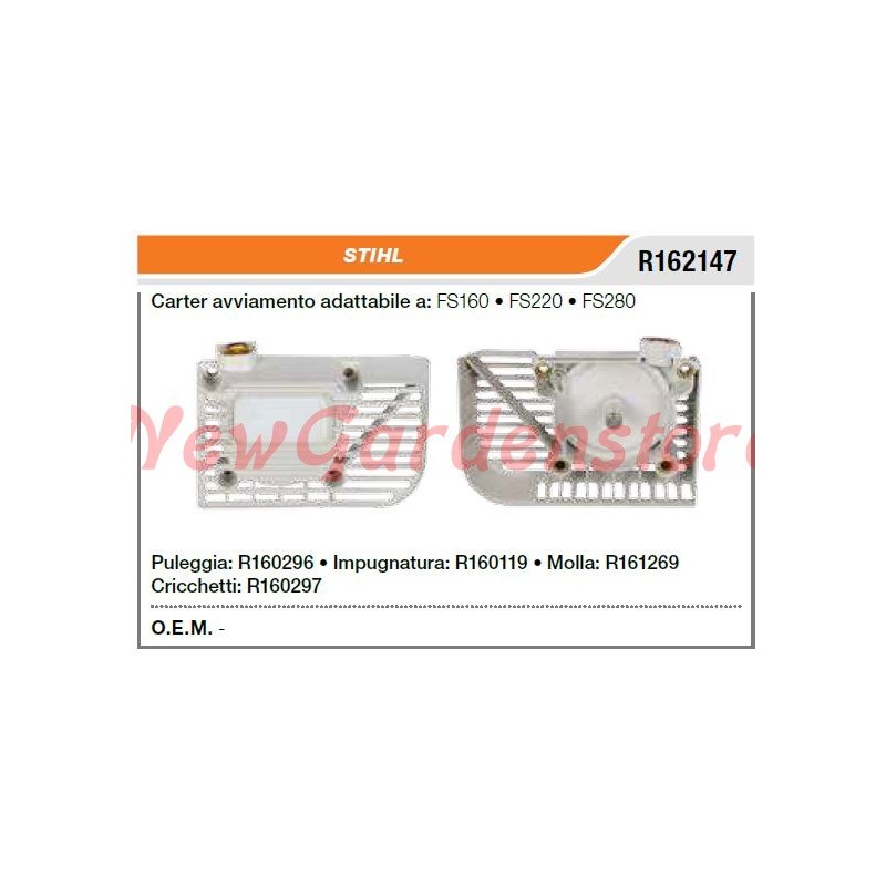 Carter Avviamento STIHL decespugliatore FS160 220 280 R162147