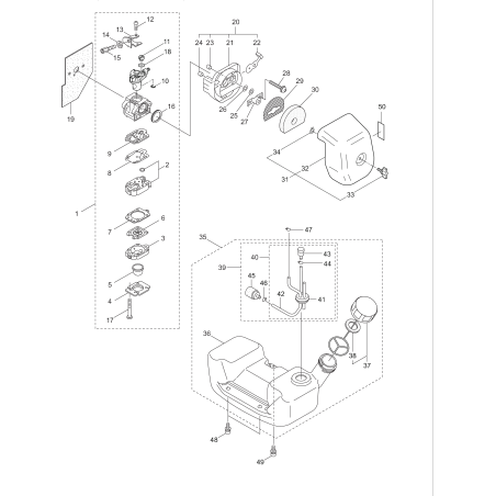 Conjunto de tanque de combustible KR283220 ORIGINAL K-JAPAN | NewgardenParts.com