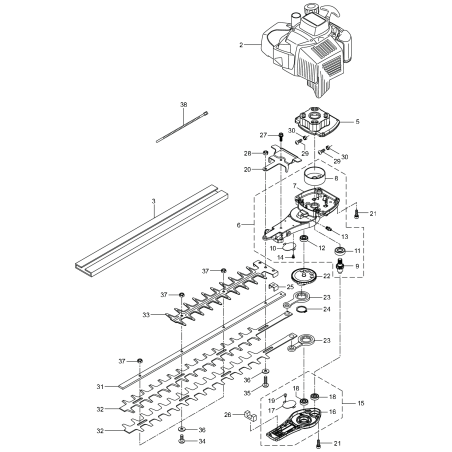 Crankcase UpperAss'y KR425698 ORIGINAL K-JAPAN | NewgardenParts.com