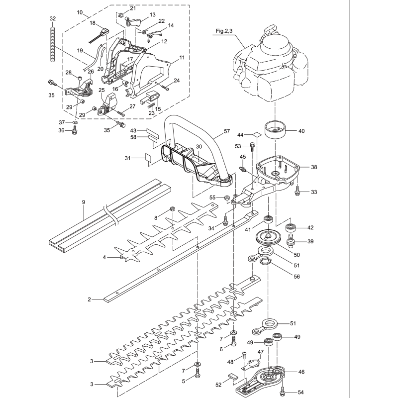 Conjunto de manija delantera KR247382 ORIGINAL K-JAPAN
