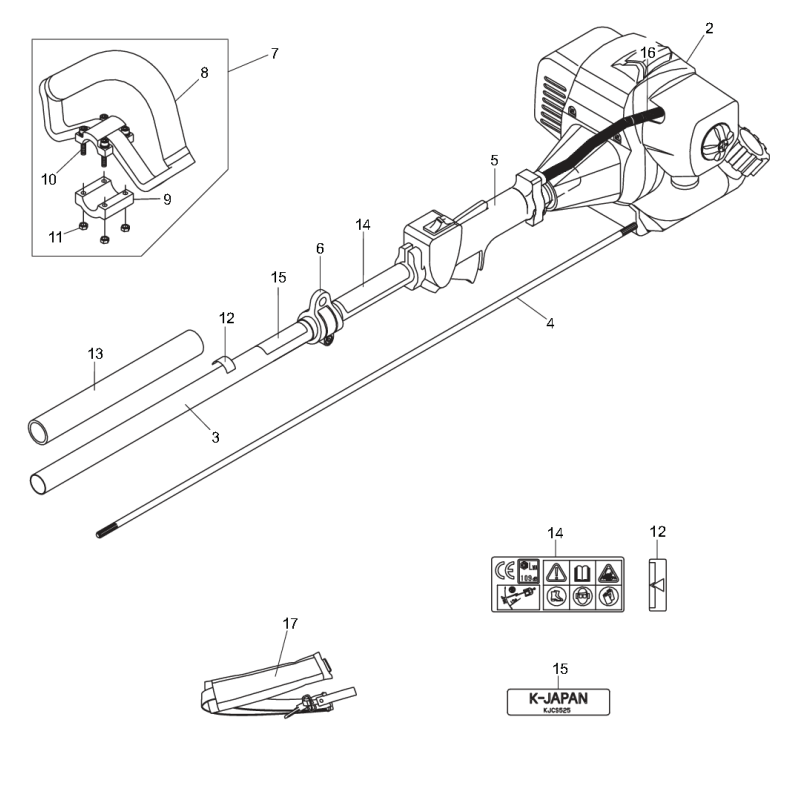 Loop Handle Ass'y KR425404 ORIGINAL K-JAPAN