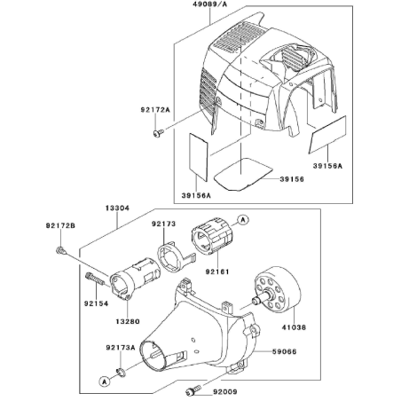 ASSIEME ALLOGGIAMENTO KW13304-0003 ORIGINALE K-JAPAN | NewgardenParts.com
