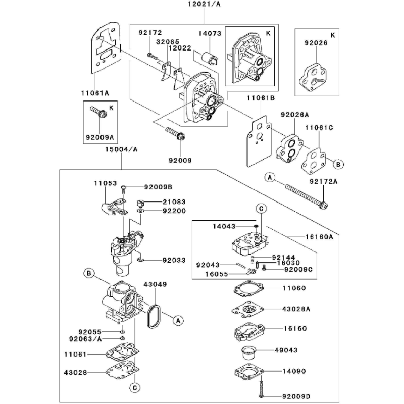 SCHRAUBE KW92009-2336 ORIGINAL K-JAPAN