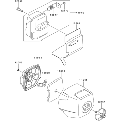 CASE-AIR FILTER KW11011-2392 ORIGINALE K-JAPAN | NewgardenParts.com