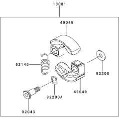 ENSEMBLE D'EMBRAYAGE KW13081-0631 ORIGINAL K-JAPAN | NewgardenParts.com