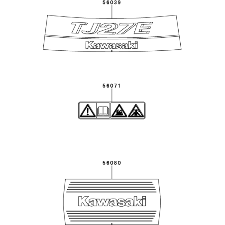 ÉTIQUETTE DE MARQUE ORIGINALE K-JAPAN KW56080-2498 | NewgardenParts.com