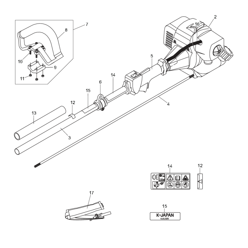 Rohrbaugruppe KR425399 ORIGINAL K-JAPAN