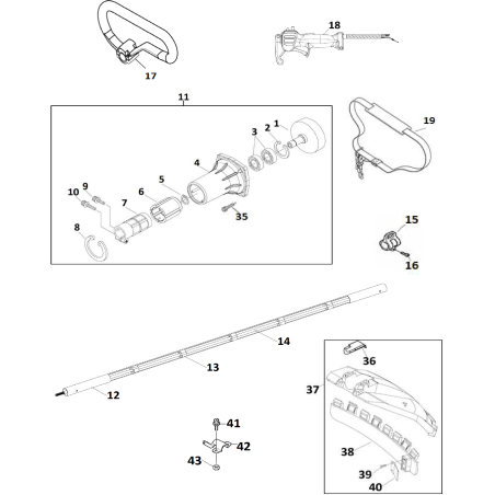 Tubo esterno (incl. 13) AGR2632100 ORIGINALE MGF | NewgardenParts.com