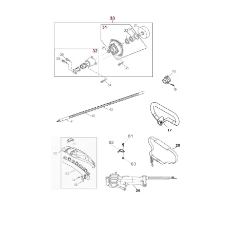THROTTLE CONTROL RING D.26 DK4000L BETA BELL GROUP BETA AGRG29 ORIGINAL MGF | NewgardenParts.com