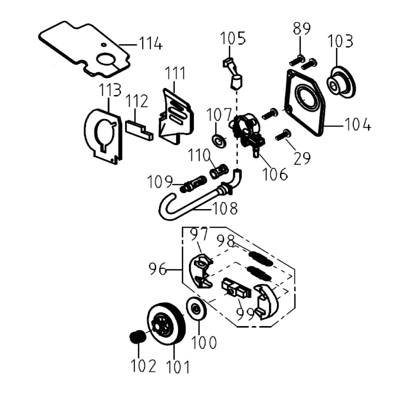 Cloche d'embrayage 1/4" AGR2641000 ORIGINALE MGF