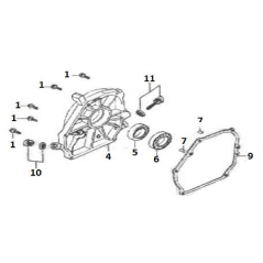 Engine sump gasket AGR8210130 ORIGINAL MGF | NewgardenParts.com