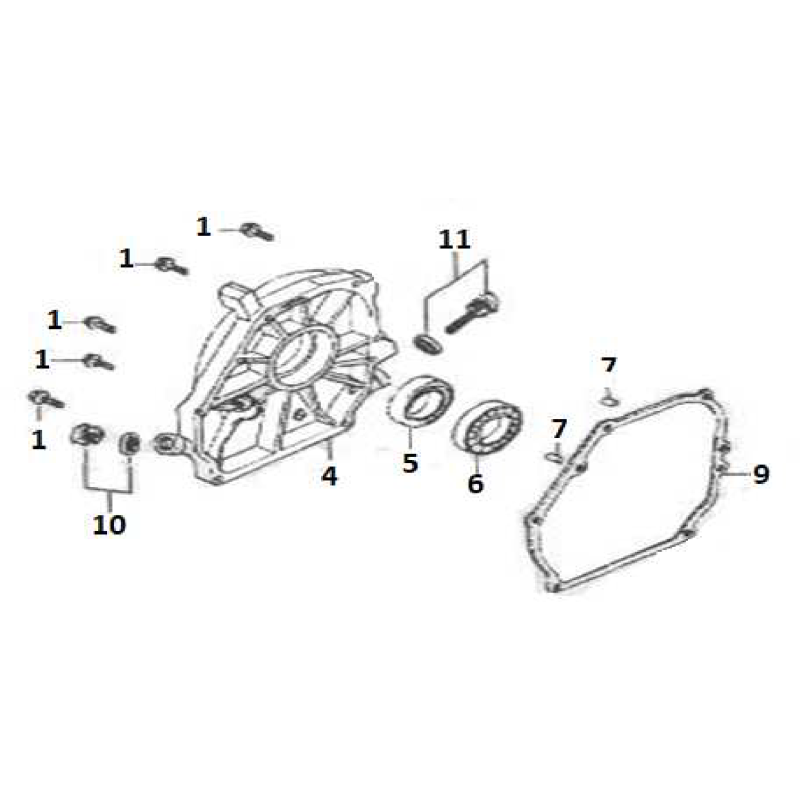 Engine sump gasket AGR8210130 ORIGINAL MGF