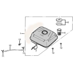 Tubo de combustible AGR8210690 ORIGINAL MGF | NewgardenParts.com