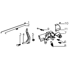 MGF ORIGINAL AGR8205660 accelerator rod