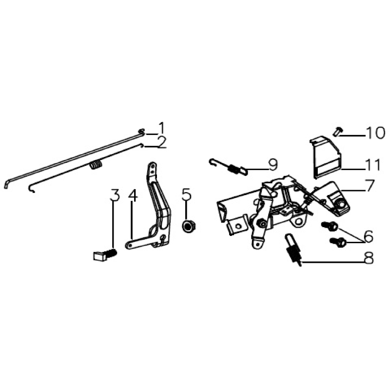 MGF ORIGINAL AGR8205660 accelerator rod MGF ORIGINAL AGR8205660 accelerator rod