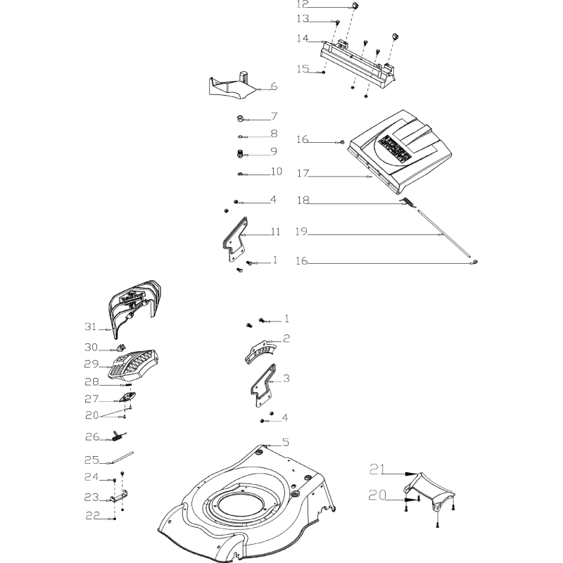 Soporte deflector trasero AGR8201081 ORIGINAL MGF