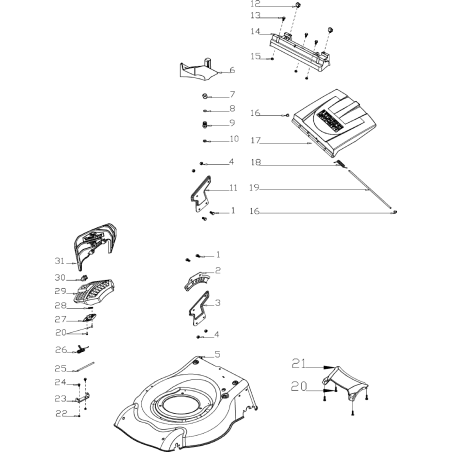 Bouchon de paillis original MGF AGR8201821 | NewgardenParts.com