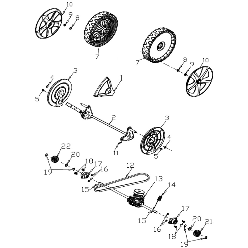 Assale posteriore AGR8203940 ORIGINALE MGF