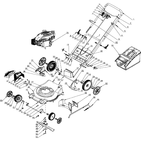 Cutting height rack AGR8000310 ORIGINAL MGF | NewgardenParts.com