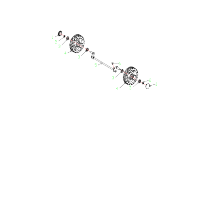 Roue de 6 pouces AGR8005300 ORIGINAL MGF | NewgardenParts.com