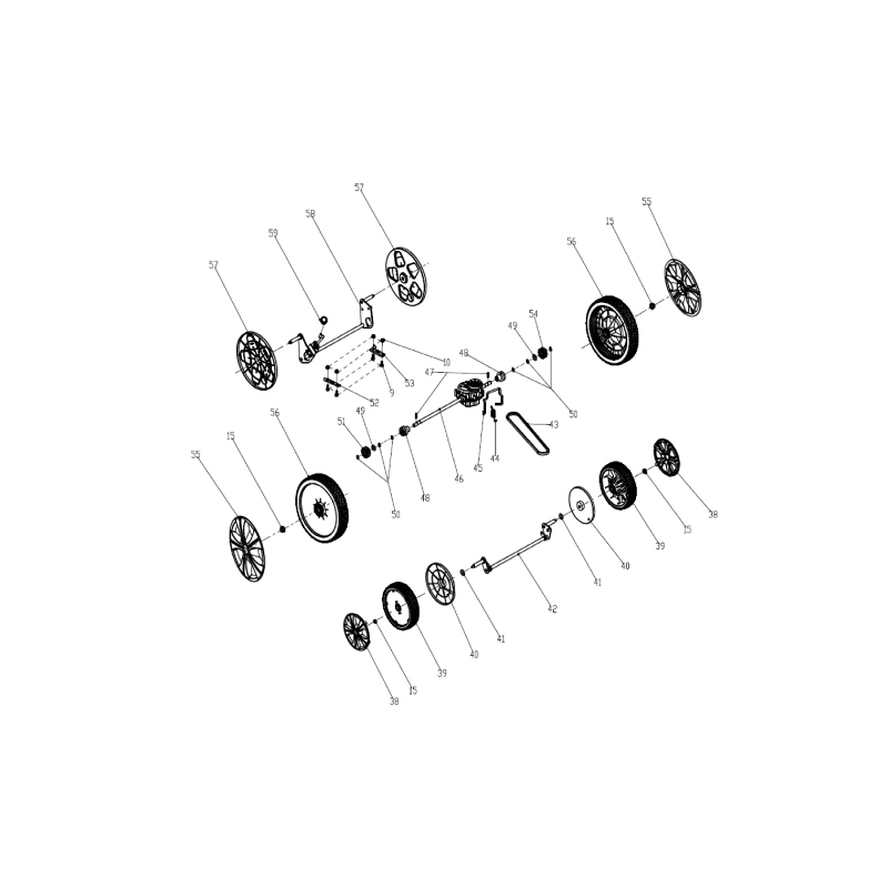 Ruota posteriore AGR8007400 ORIGINALE MGF