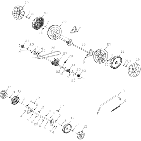 Roue avant 7" AGR8206160 ORIGINALE MGF | NewgardenParts.com