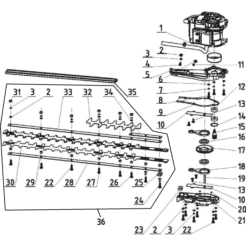 Obere Klingenstange AGR2451330 ORIGINAL MGF