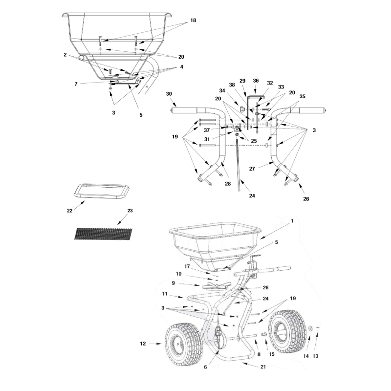 Axle 5/8 x 26-3/4 AGR2599 ORIGINAL MGF