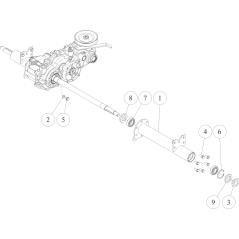 Wheel axle case (L) CMP (Metallic Grey) O0215-0060H ORIGINAL OREC | NewgardenParts.com