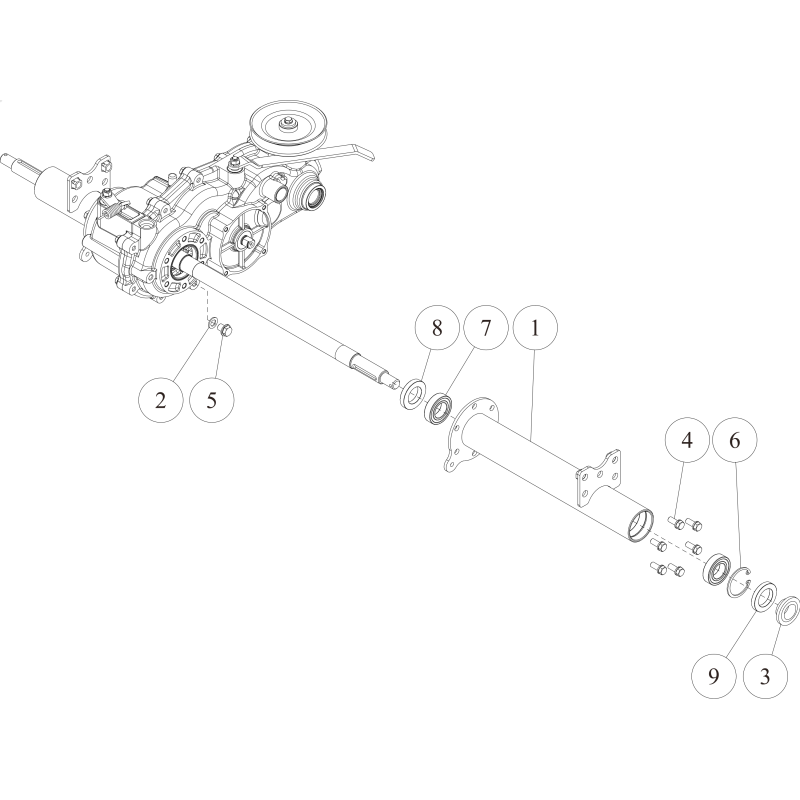 Wheel axle case (L) CMP (Metallic Grey) O0215-0060H ORIGINAL OREC