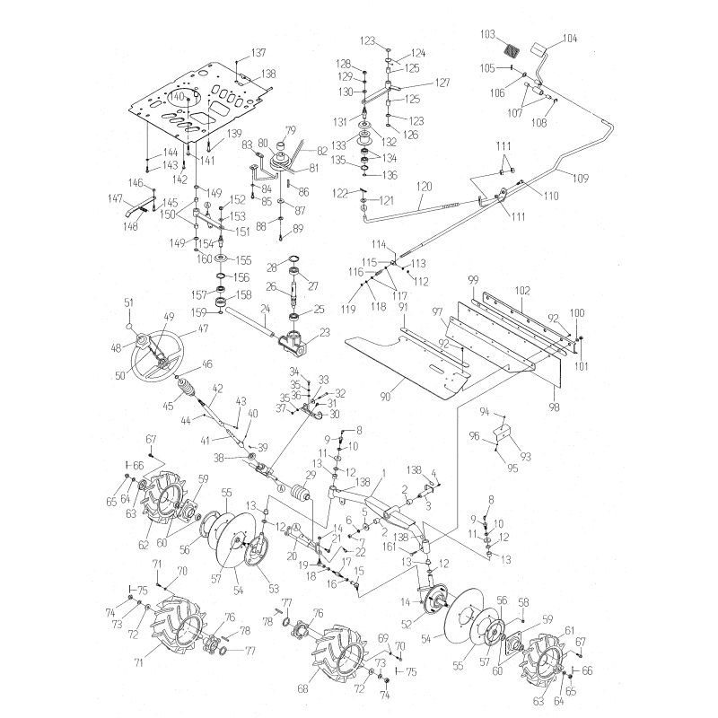 Arbre de direction horizontal ORIGINAL OREC O80-1484-965-00