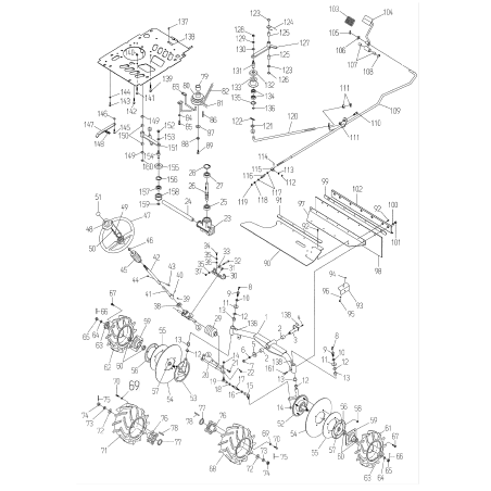 Conjunto de brazo tensor de accionamiento O80-1482-541-10 ORIGINAL OREC | NewgardenParts.com