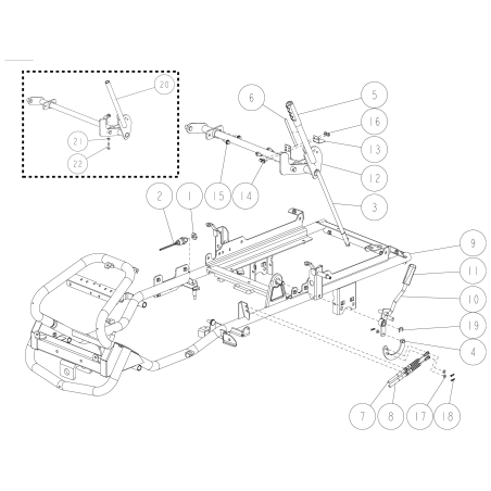 Arbre de réglage haut/bas ORIGINAL OREC CMP O0284-10200 | NewgardenParts.com