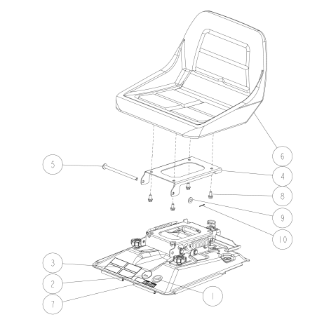Seat receiving pin CM O0244-22300 ORIGINAL OREC | NewgardenParts.com