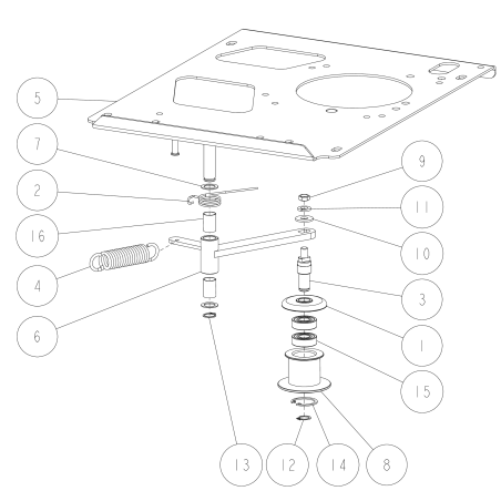 Braccio di tensione della lama CMP O0284-40100 ORIGINALE OREC | NewgardenParts.com
