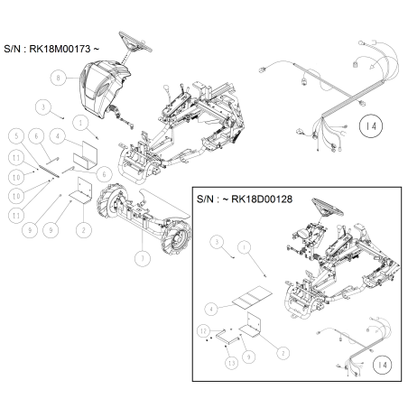 Perno de ajuste de batería ORIGINAL OREC O0348-20800 | NewgardenParts.com