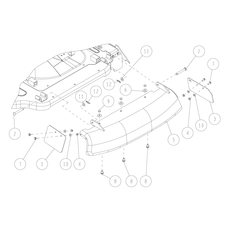 Side Flapper (Front) O0244-61800 ORIGINALE OREC
