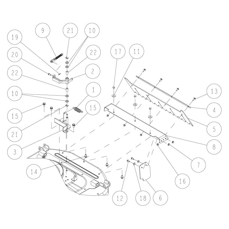 CMP O0244-50710 ORIGINAL OREC knife brake support