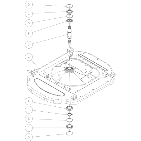 Arbre vertical ORIGINAL OREC O0322-52100 | NewgardenParts.com