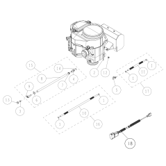 Manguera de combustible OREC 600L y clip O0322-72400 ORIGINAL