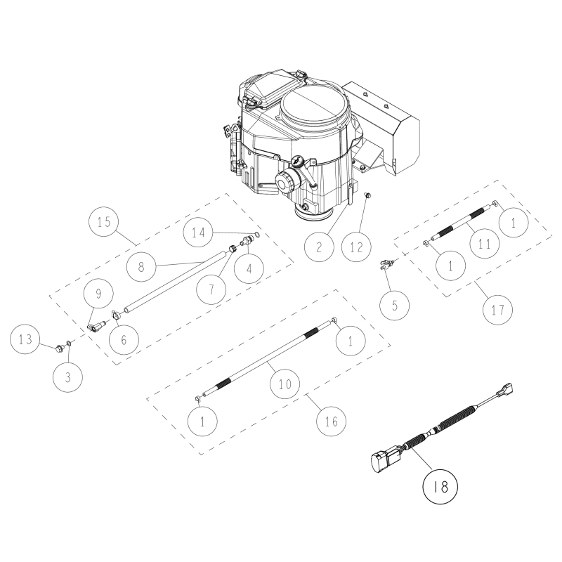 Tubo flessibile del carburante 600L e clip O0322-72400 ORIGINALE OREC