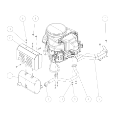 Tubo di scarico CMP (FS481V) O0322-40100 ORIGINALE OREC | NewgardenParts.com