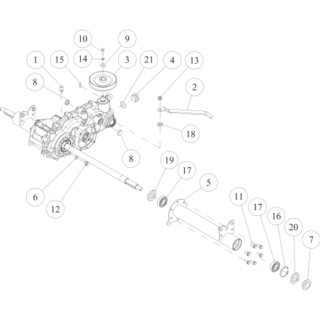 Achsgehäuse CMP (L) (Metallicgrau) O0281-0010H ORIGINAL OREC | NewgardenParts.com